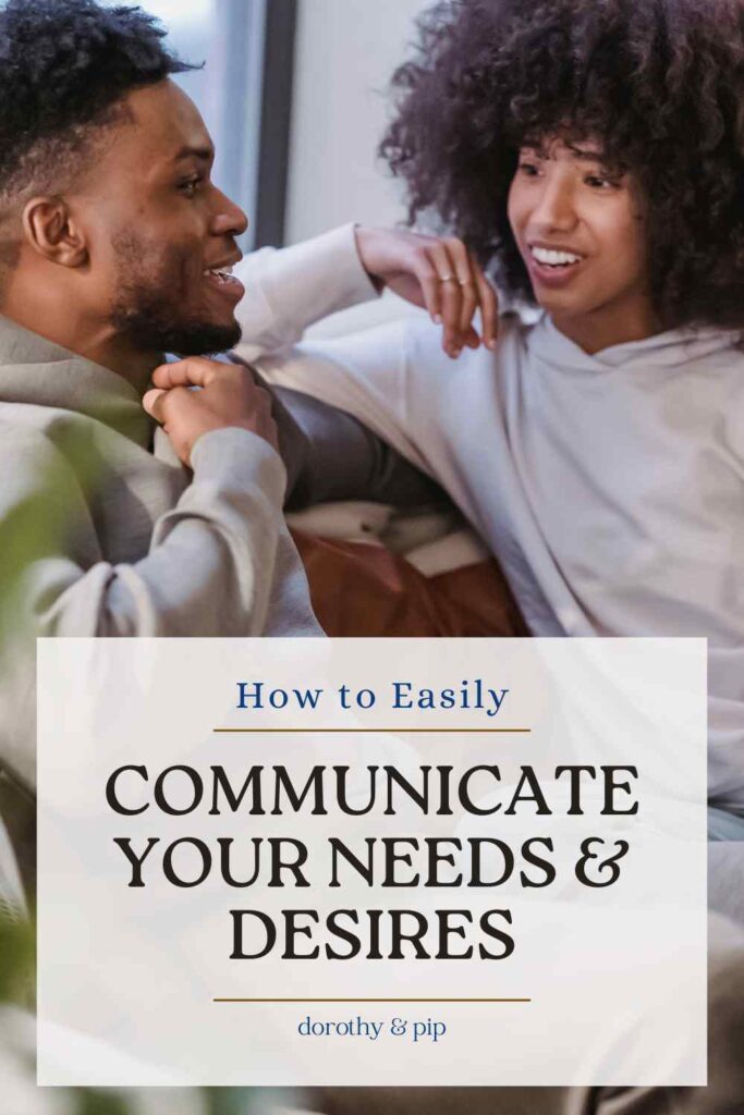 communicating needs to partner Pin